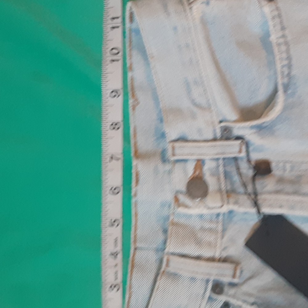 * CARMAR DISTRESSED BUTTON FLY JEANS SIZE 23 - Picture 8 of 14